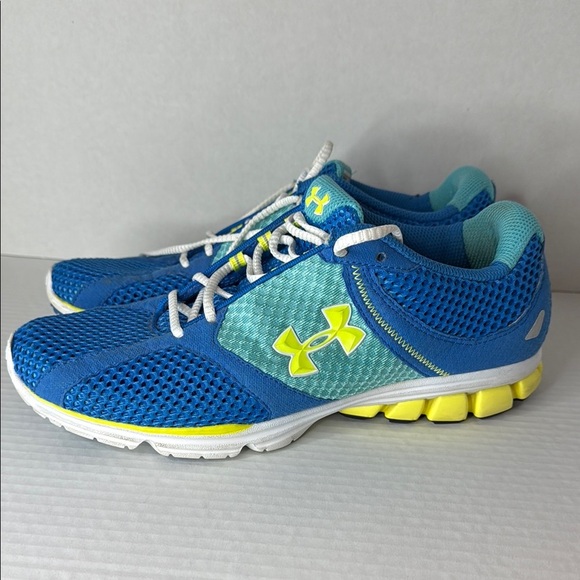 Under Armour Shoes - Under Armour Blue and Yellow Athletic Shoes